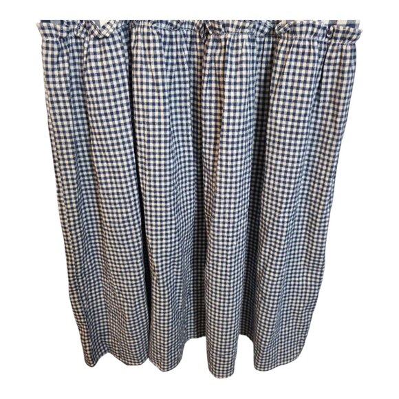 Stylish Blue Gingham Midi Dress - Picture 5 of 15